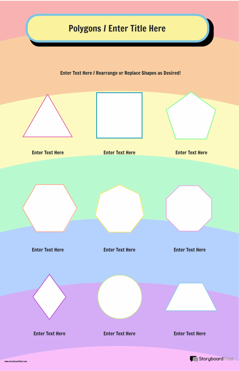 Free Shapes Posters For Classrooms Storyboard That