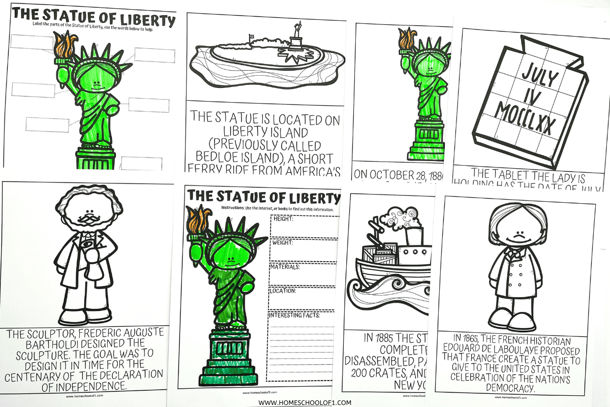 Free Statue Of Liberty Worksheets For Kids Free Statue Of Liberty Worksheets For Kids