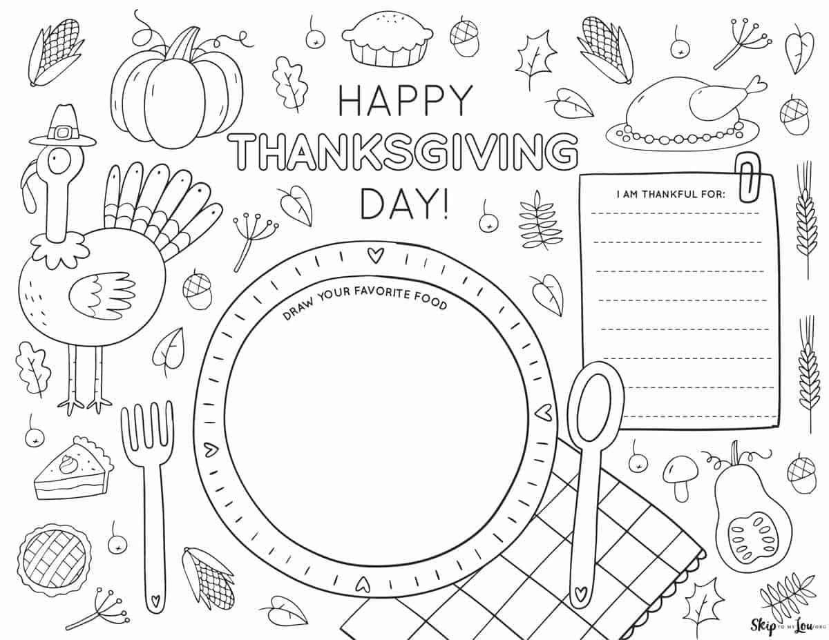 free printable thanksgiving worksheets