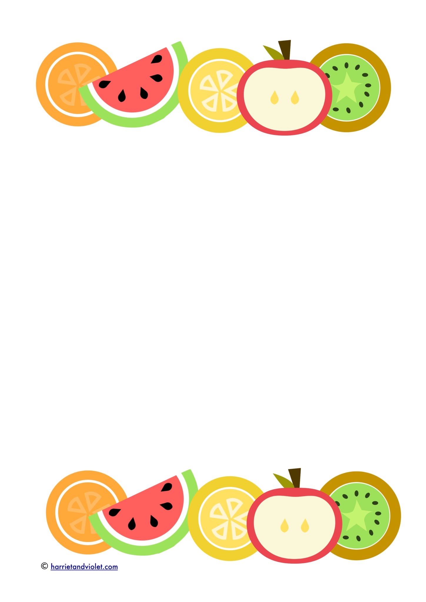 Fruit Border Paper A4 Printable Teaching Resources Print Play 