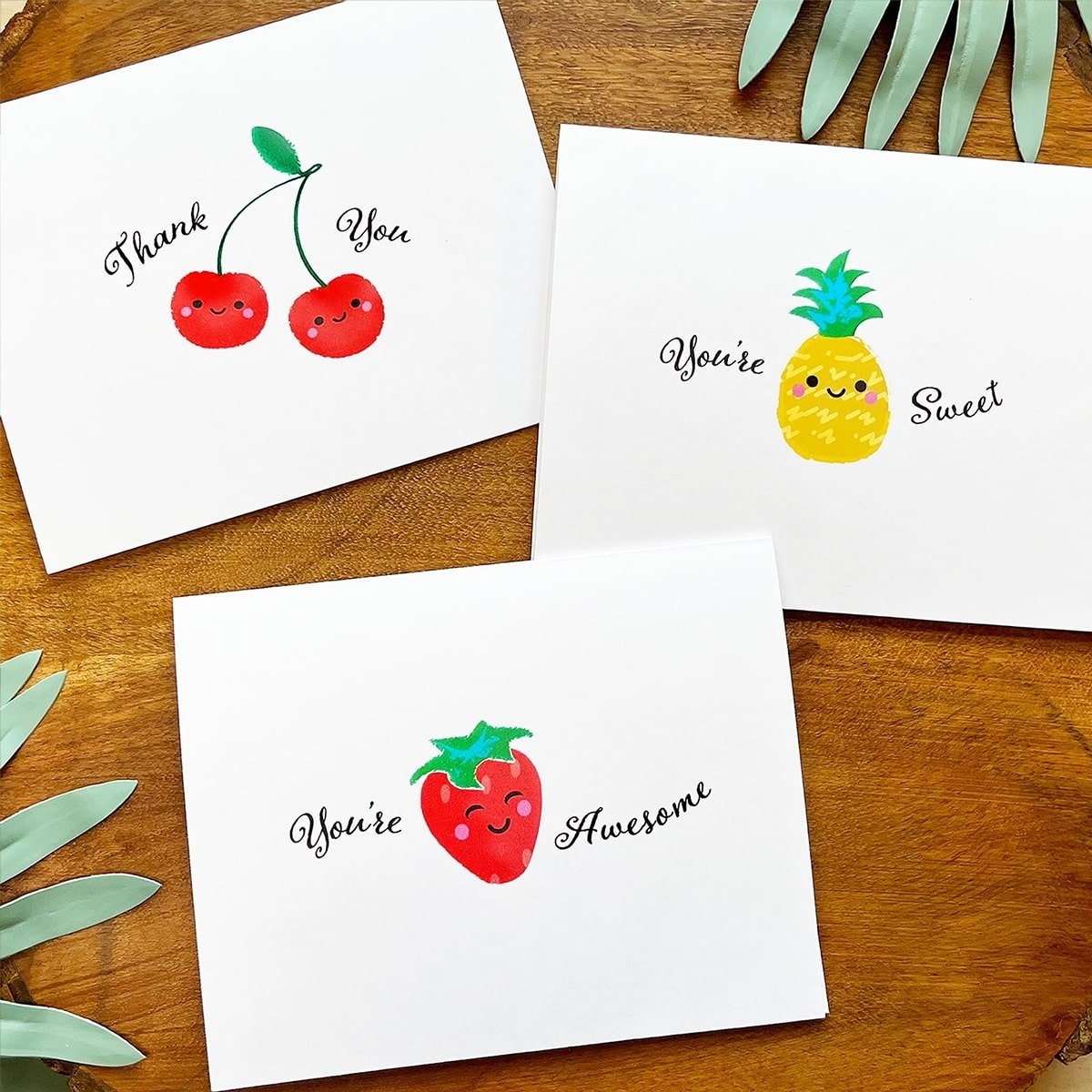 Fruit Thank You Cards Free Printable U003c Craftidly Fruit Thank You Cards Free Printable U003c Craftidly