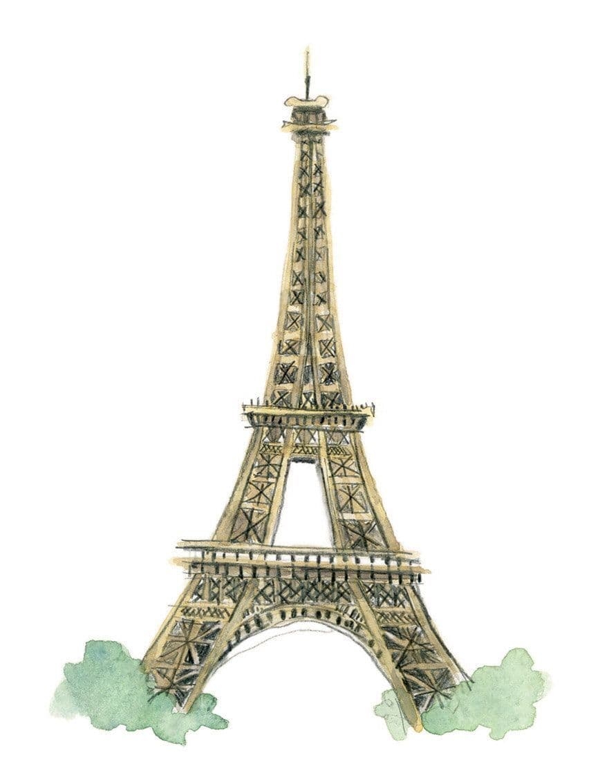 Gemma O Neill Artist U0026 Illustrator Eiffel Tower Paris Art Print Northern Ireland