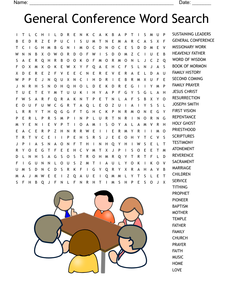 General Conference Word Search WordMint General Conference Word Search WordMint