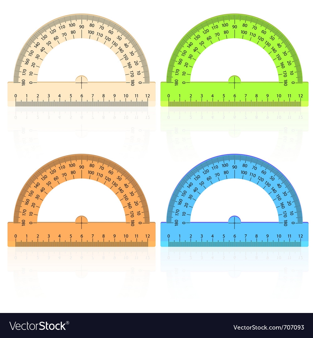 Geometry Protractor Ruler Royalty Free Vector Image Geometry Protractor Ruler Royalty Free Vector Image