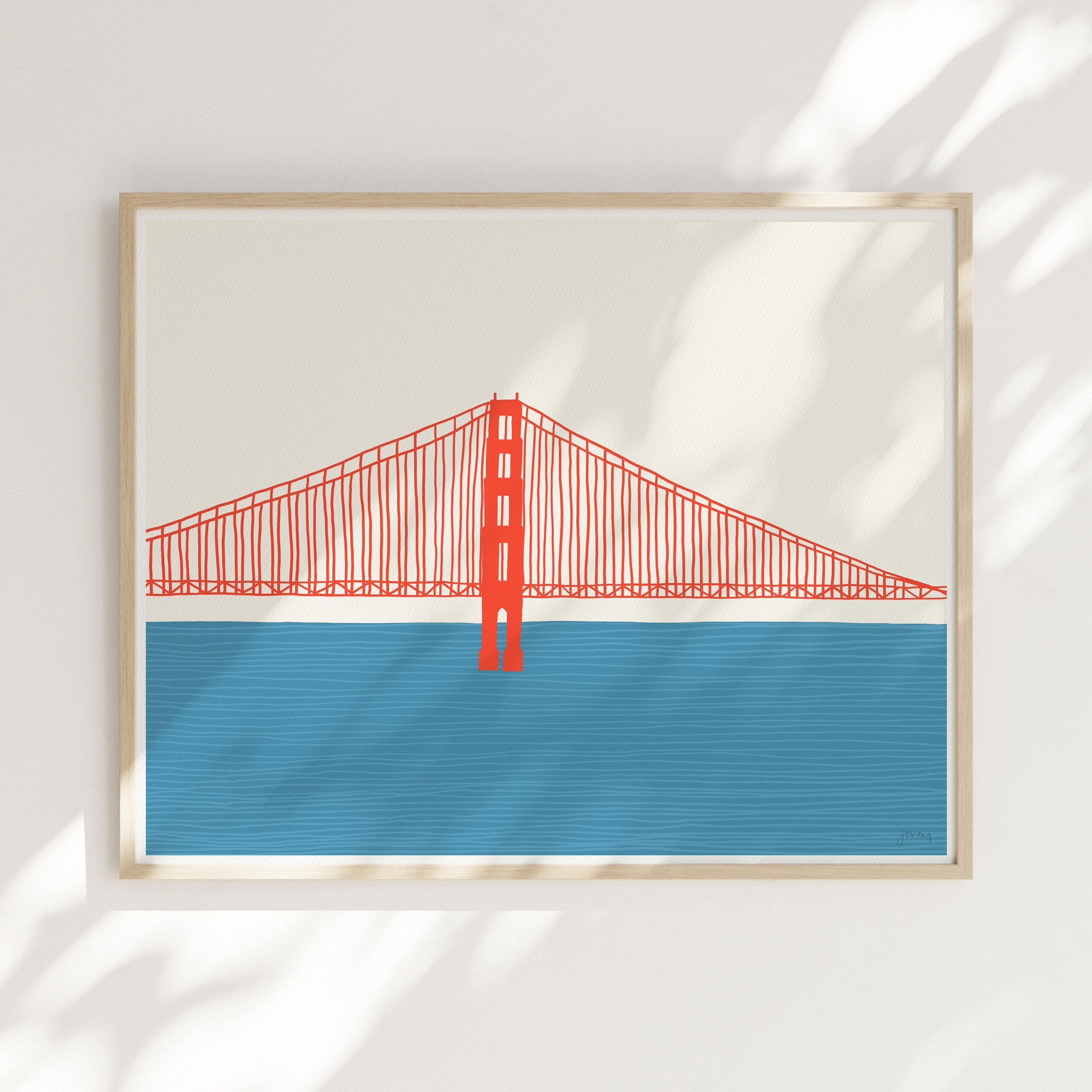 Golden Gate Bridge Art Print Right Signed And Printed By Jorey Hurley Unframed Or Framed 150325