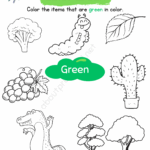 Green Archives About Preschool Worksheets Library