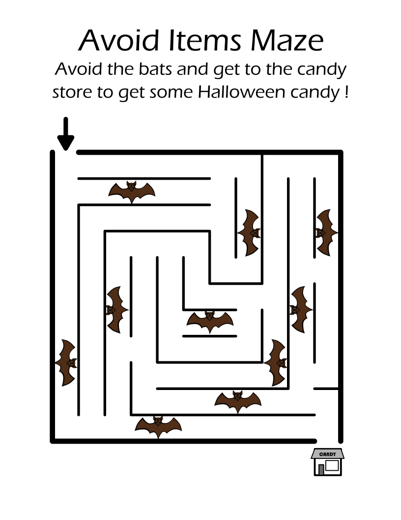 Halloween Mazes Free Printable Mazes For All Ages