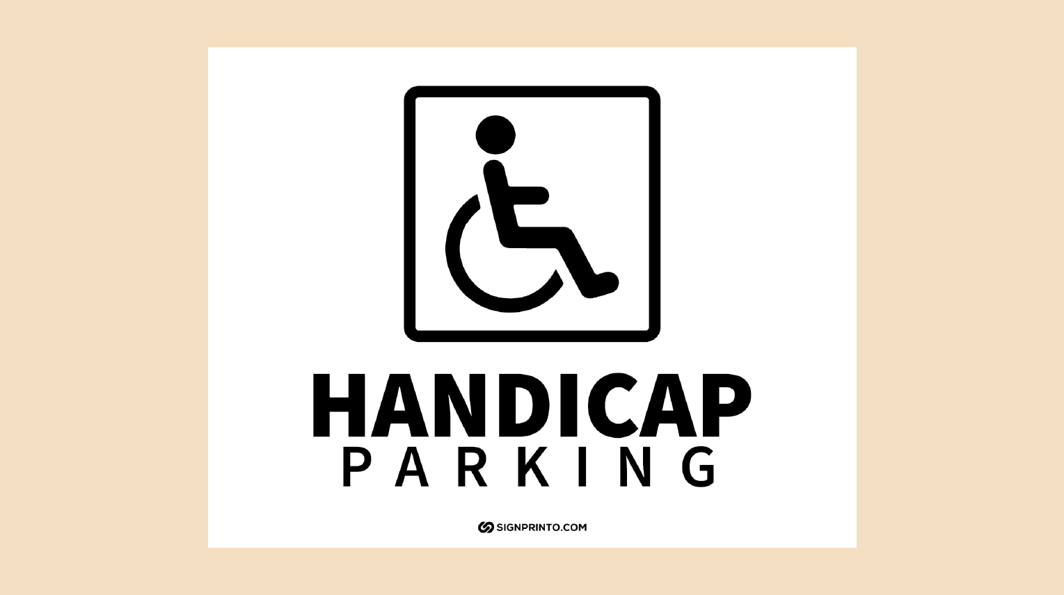 Handicap Parking Sign Free Printable PDF Handicap Parking Sign Free Printable PDF