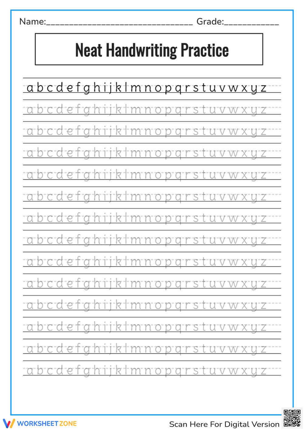 free printable worksheets handwriting