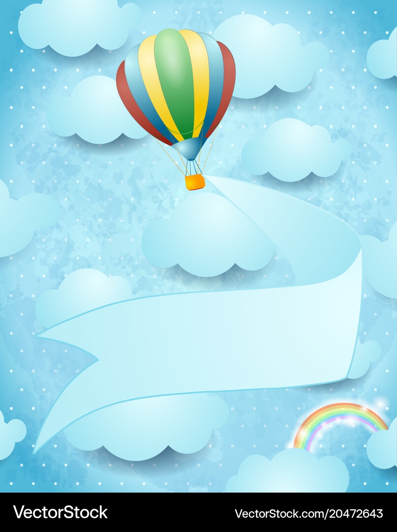 free printable photos hot air balloon on the sky