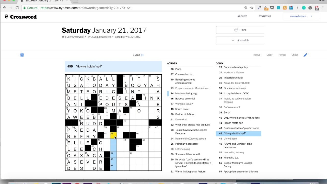 aid man nyt crossword