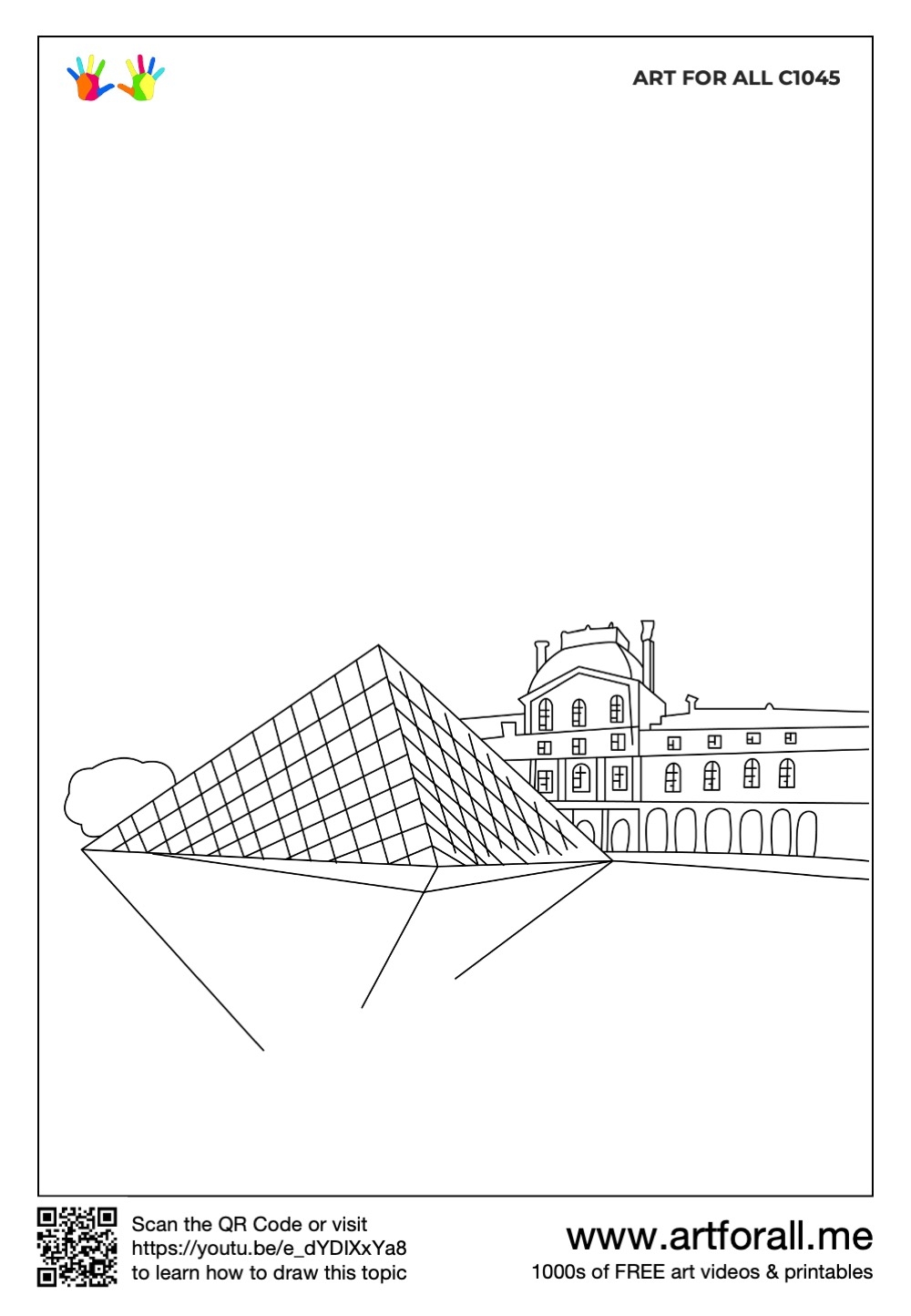 How To Draw The Louvre Paris How To Draw The Louvre Paris