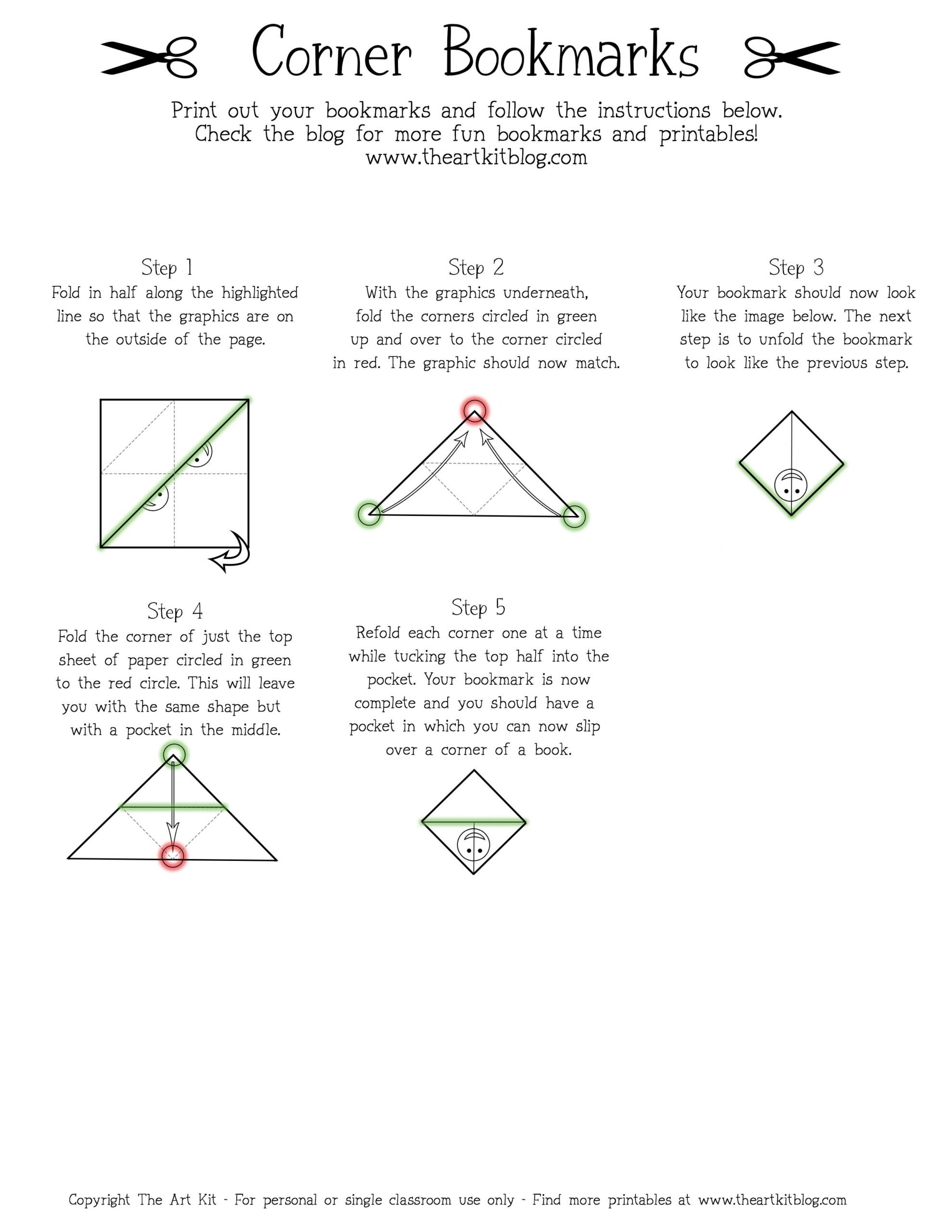 origami folding printable booklet
