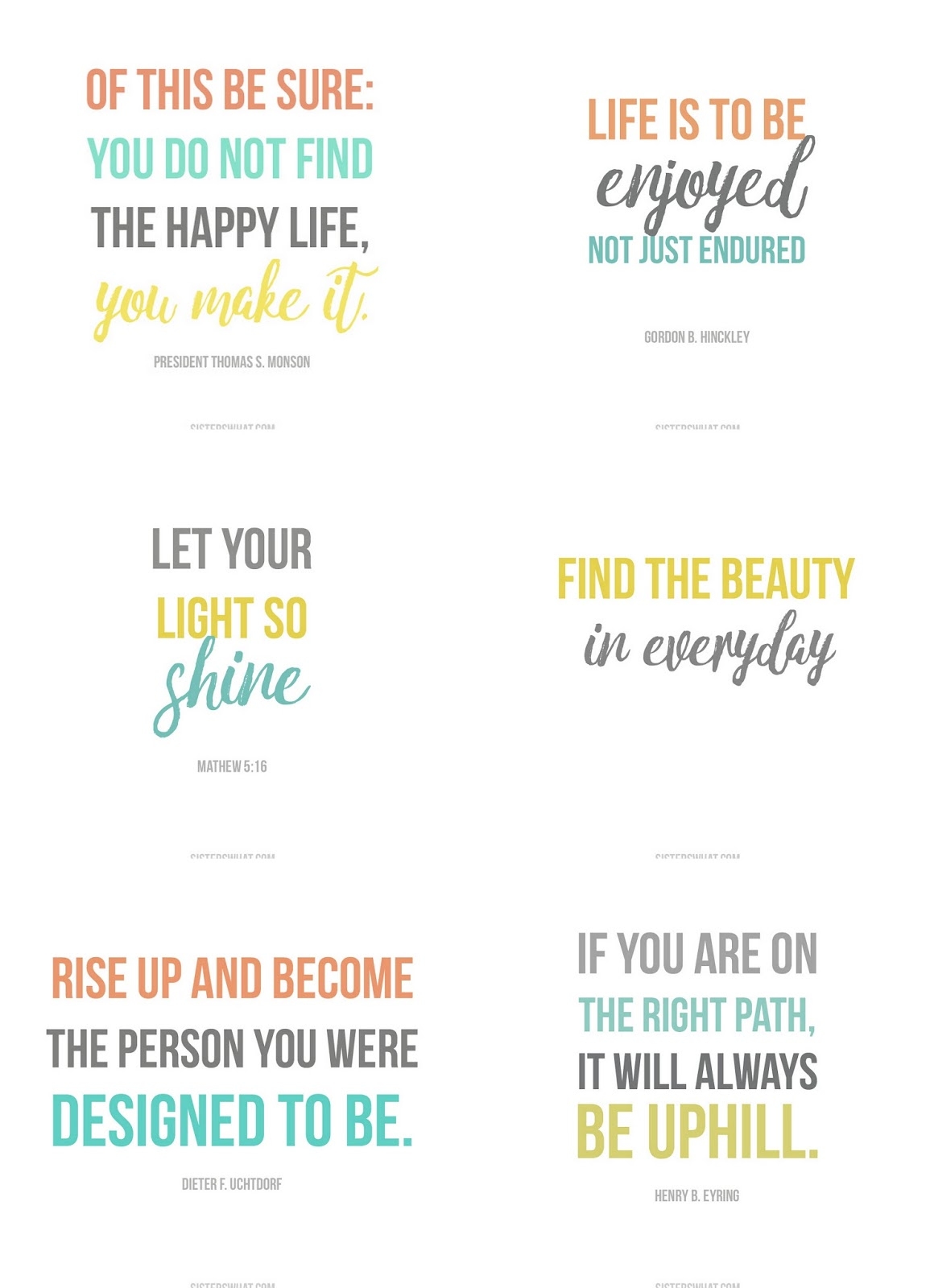 free printable inspirational quotes