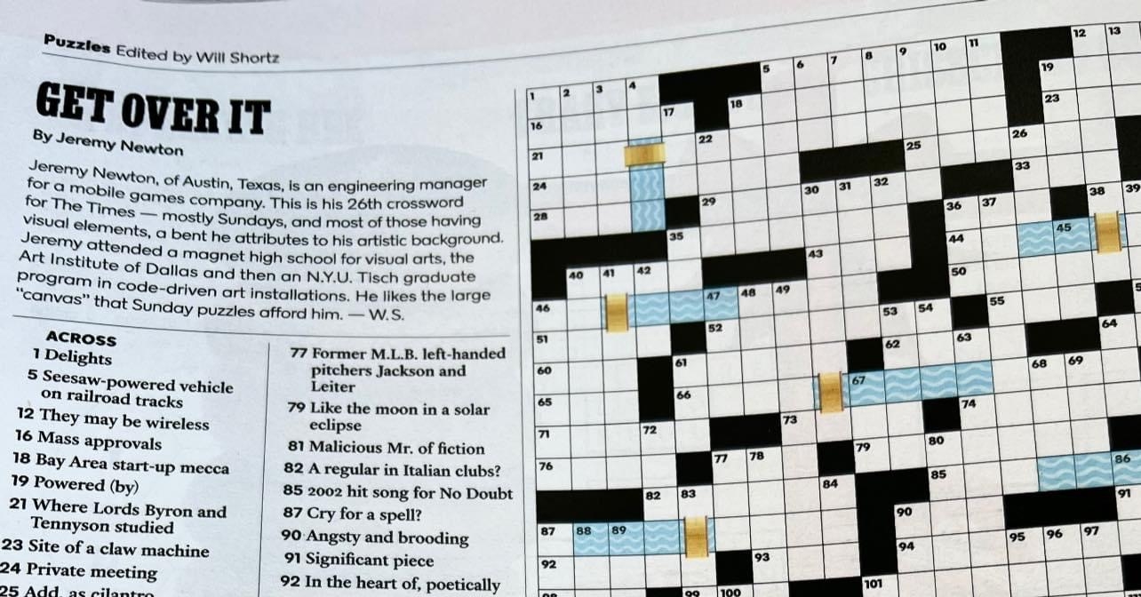 Jeremy Newton ITP Alum Commended For His Crosswords In The New York Times