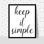 KEEP IT SIMPLE Alcoholics Anonymous Print Aa Recovery Print 