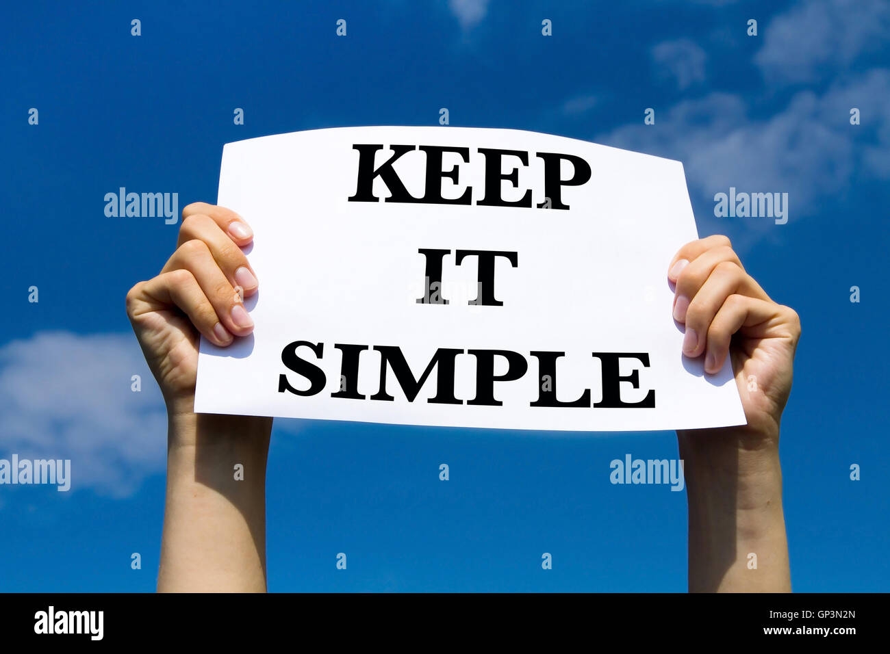 Keep It Simple Hi res Stock Photography And Images Alamy