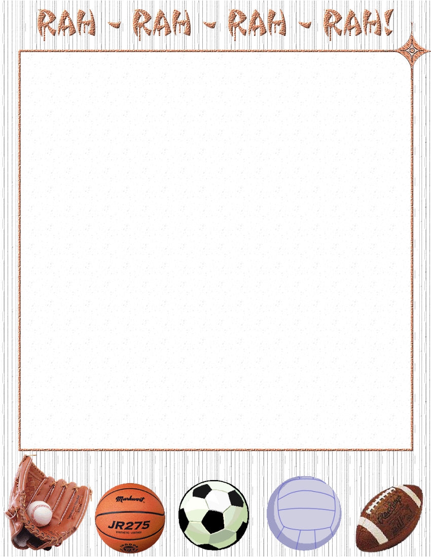 Kids Sports Stationery Themes Page 1 Kids Sports Stationery Themes Page 1