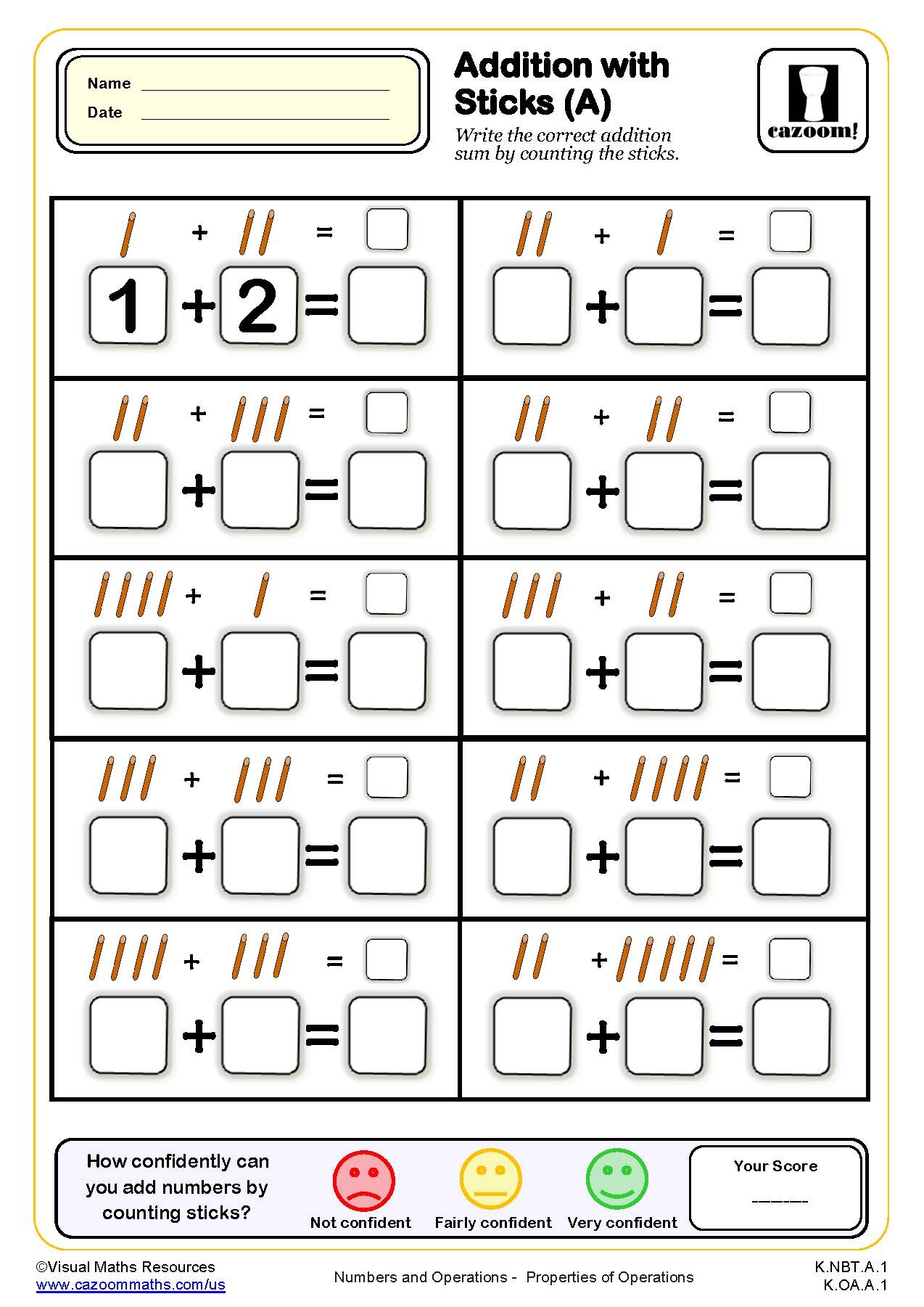 printable kindergarten math worksheets