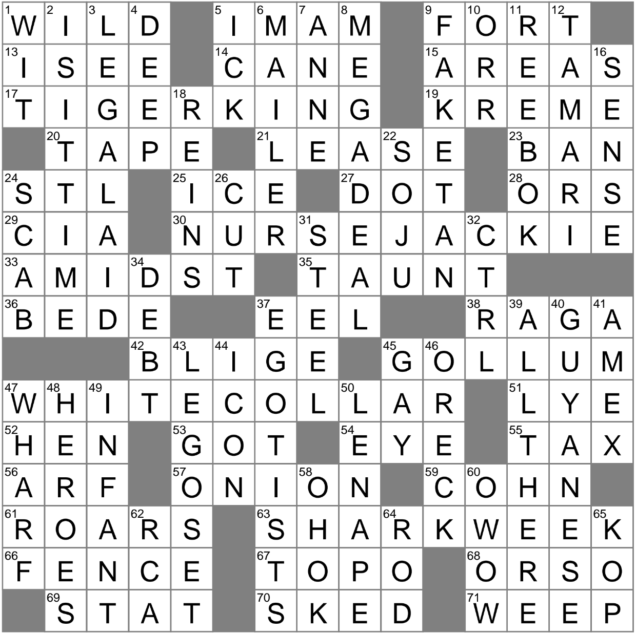 LA Times Crossword 16 Nov 22 Wednesday LAXCrossword