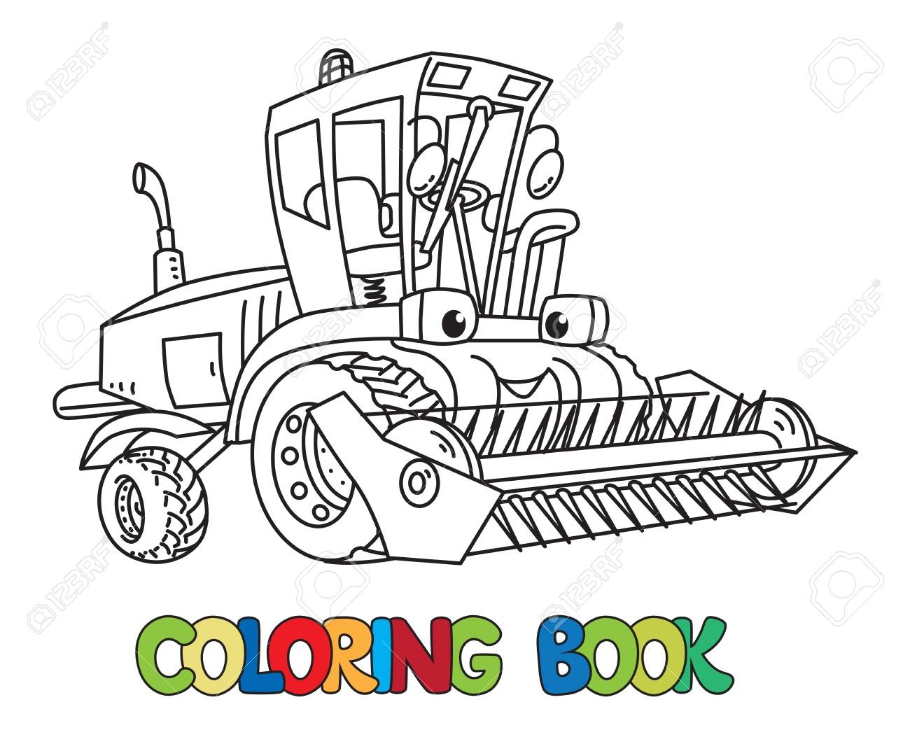 Lawn Mower Coloring Page For Kids Royalty Free SVG Cliparts Vectors And Stock Illustration Image 91383819 