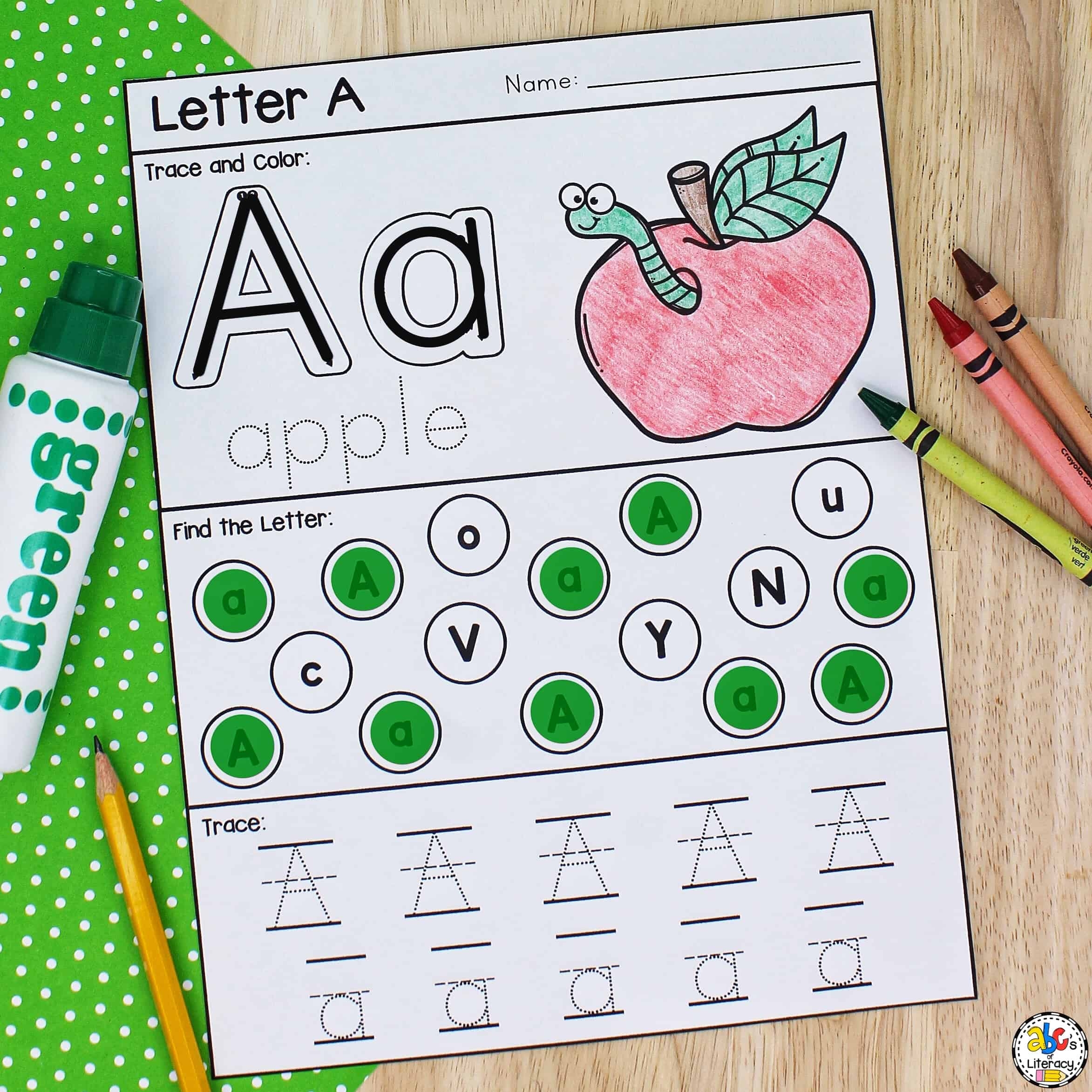 free printable preschool worksheets green color recognition