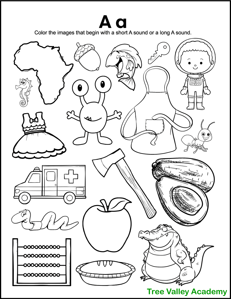 printable letter a worksheets