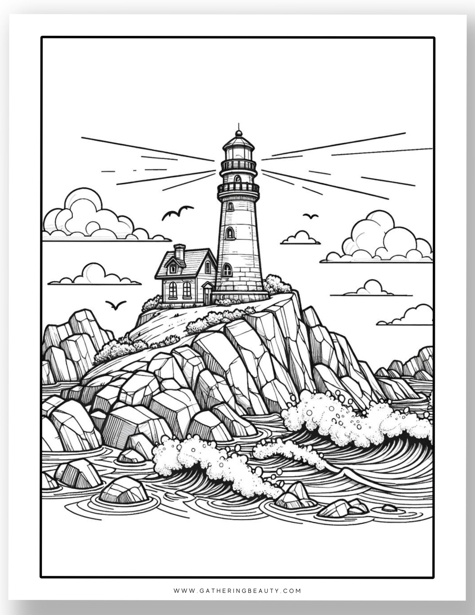 Lighthouse Colouring Pages Free Printable Gathering Beauty Lighthouse Colouring Pages Free Printable Gathering Beauty