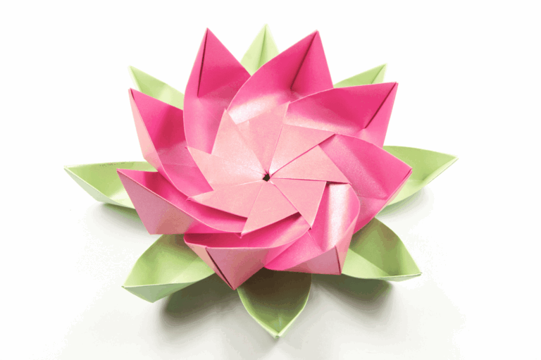 Modular Origami Lotus Flower Worksheets Library