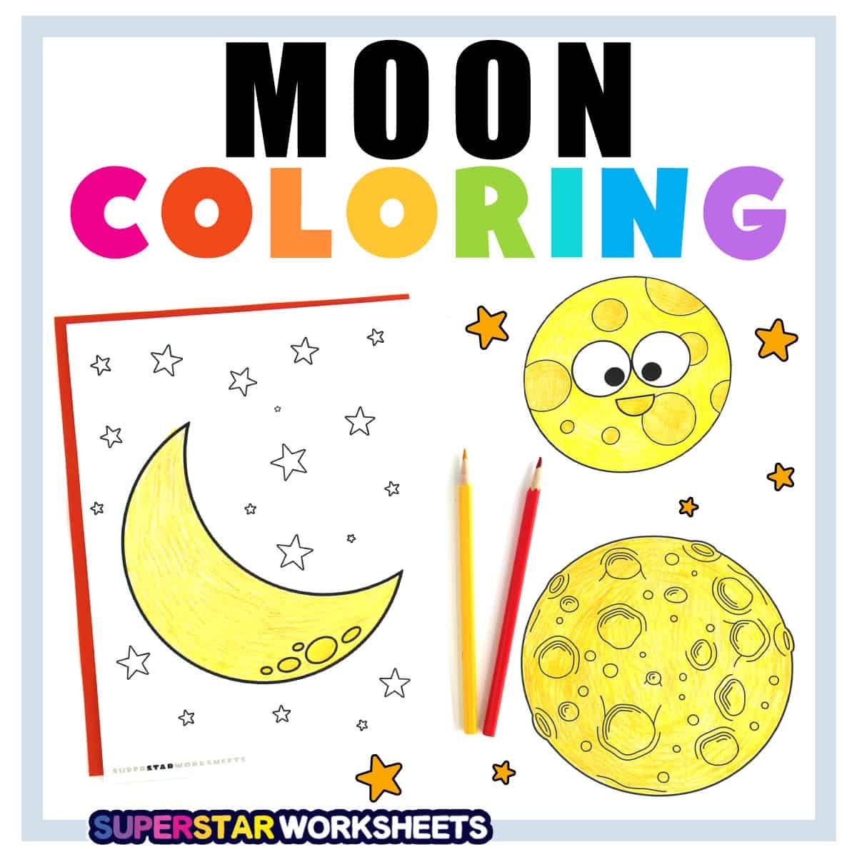 Moon Coloring Pages Free Printables Superstar Worksheets Moon Coloring Pages Free Printables Superstar Worksheets