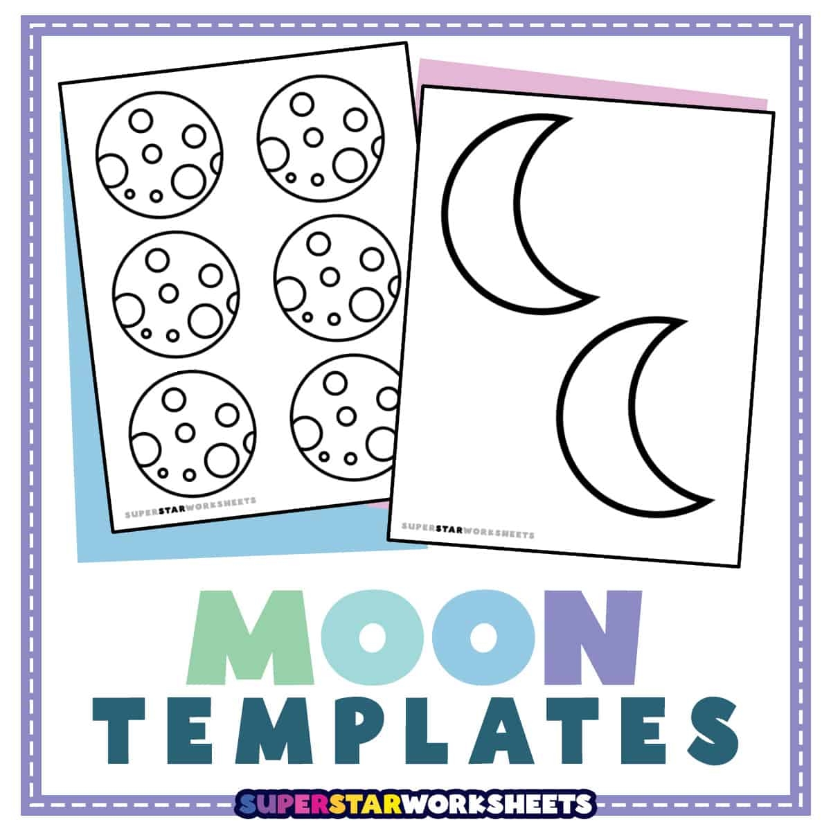 Moon Templates Free Printables Superstar Worksheets Moon Templates Free Printables Superstar Worksheets