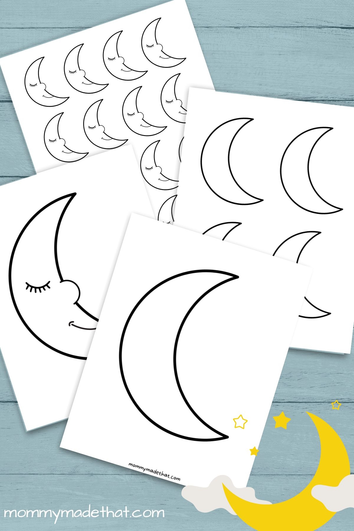 Moon Templates Lots Of Free Printables  Moon Templates Lots Of Free Printables