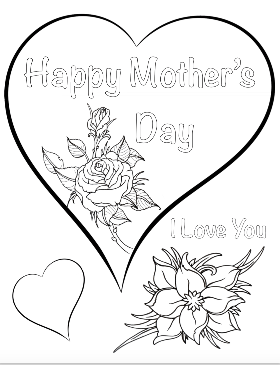 happy mothers day card printable teenagers