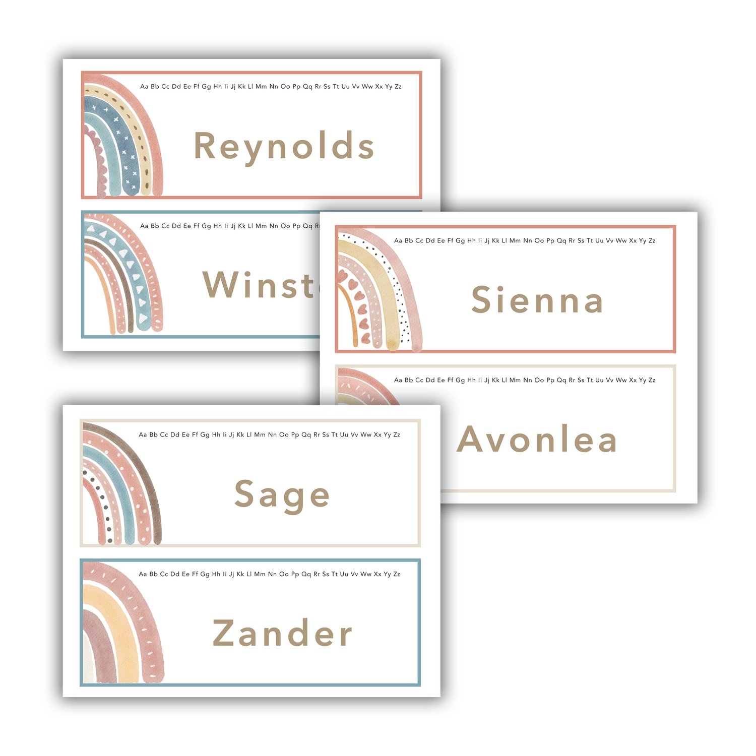Name Tags EDITABLE 8 5x11 Digital Download The Simple Worksheets Library