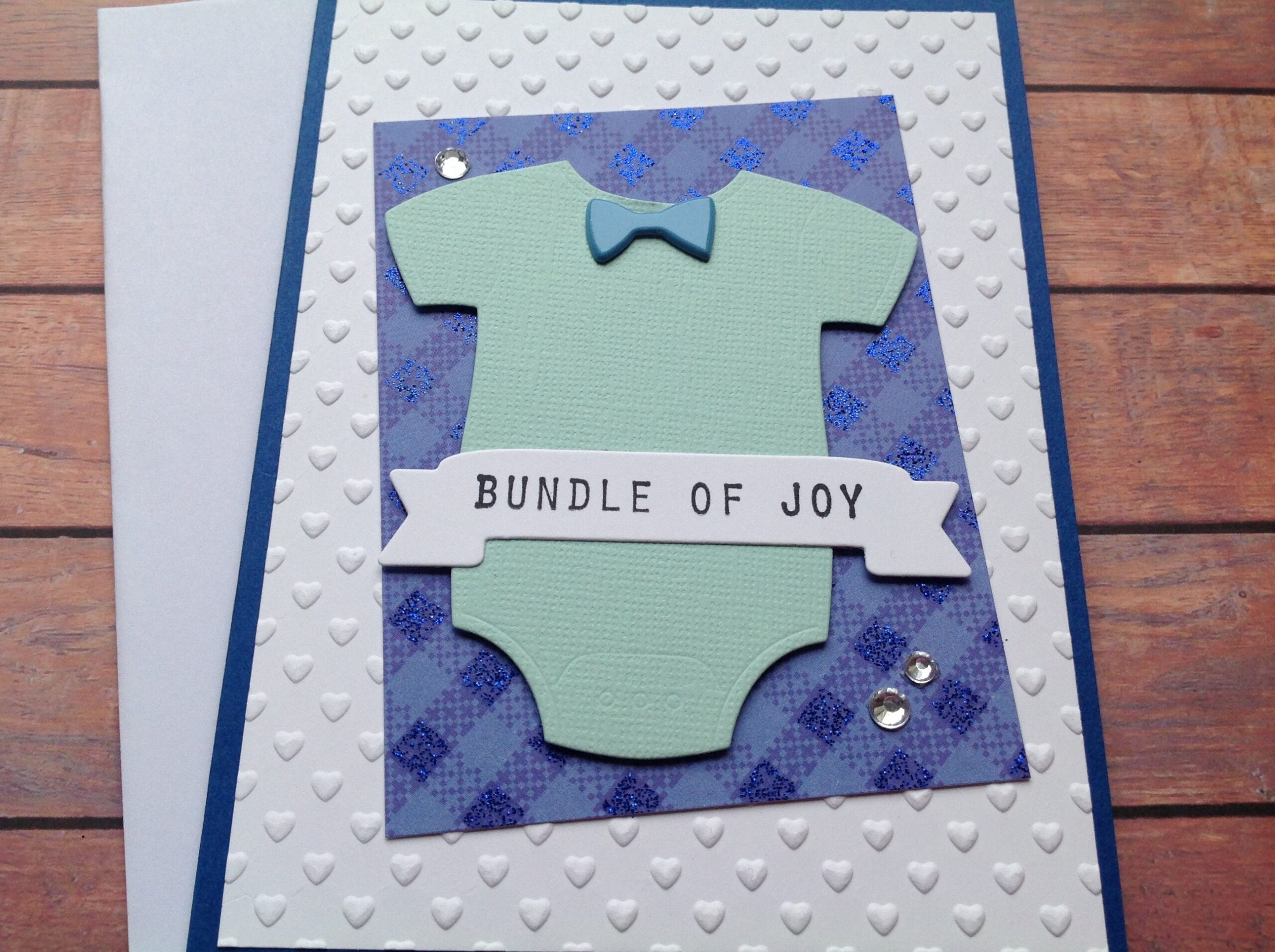 Newborn Card Bundle Of Joy Card baby Boy Card Baby Cards Handmade Cards Etsy
