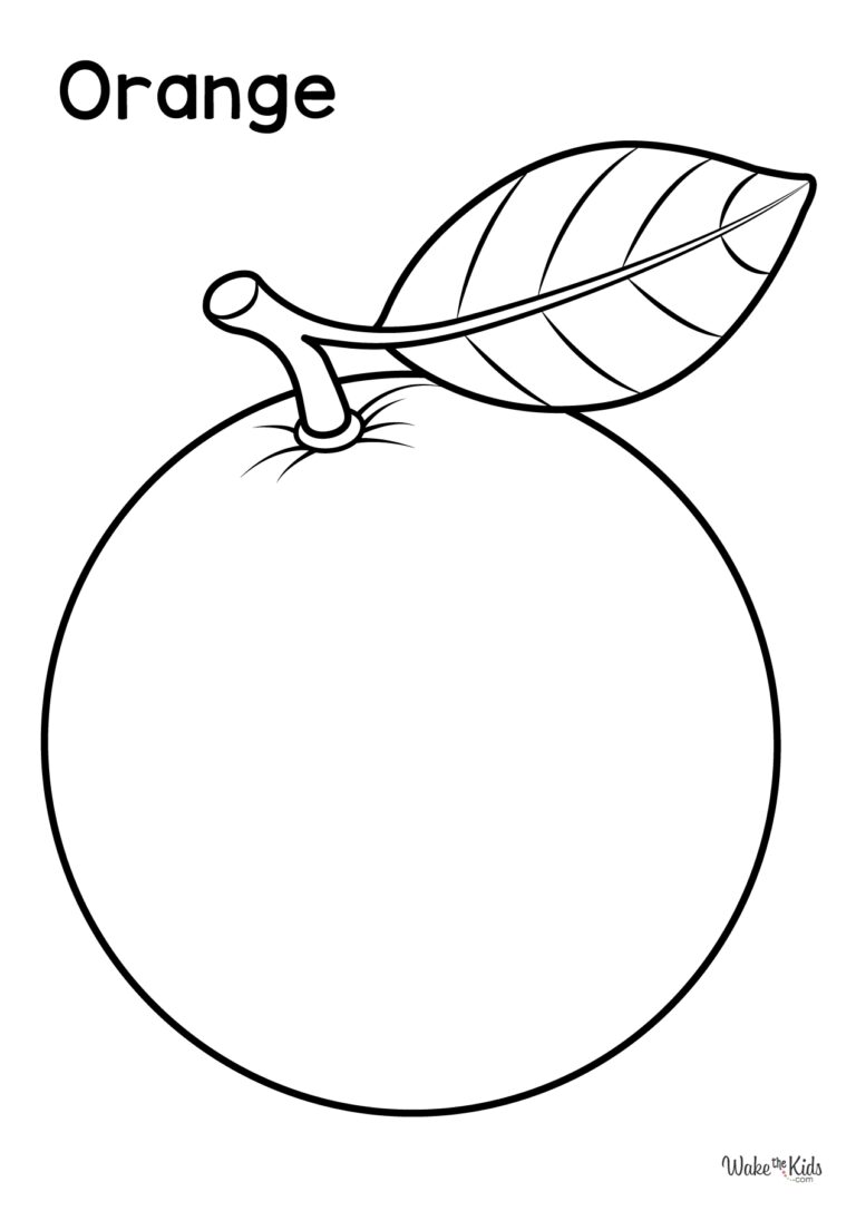 Orange Coloring Pages Free Printable PDFs WakeTheKids