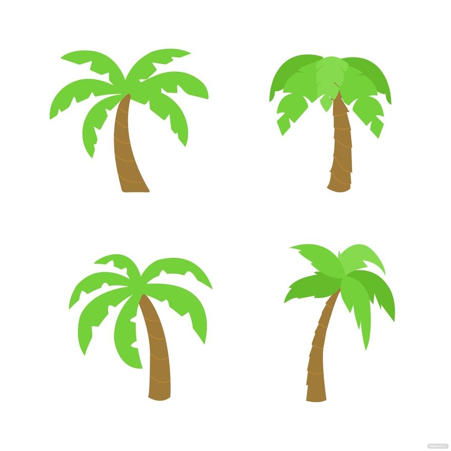 Palm Tree Vector In Illustrator Download Template