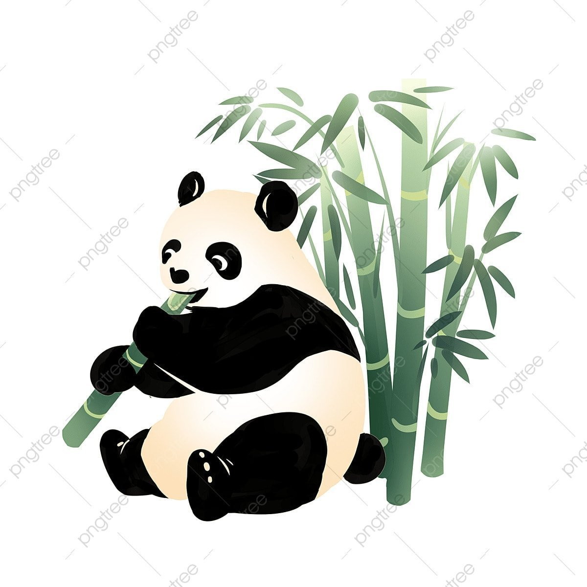 free printable panda and bamboo stationary
