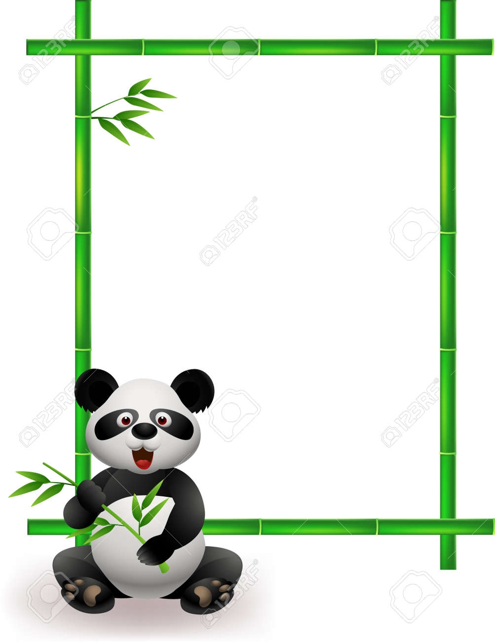 Panda With Bamboo Tree Royalty Free SVG Cliparts Vectors And Stock Illustration Image 13984534 