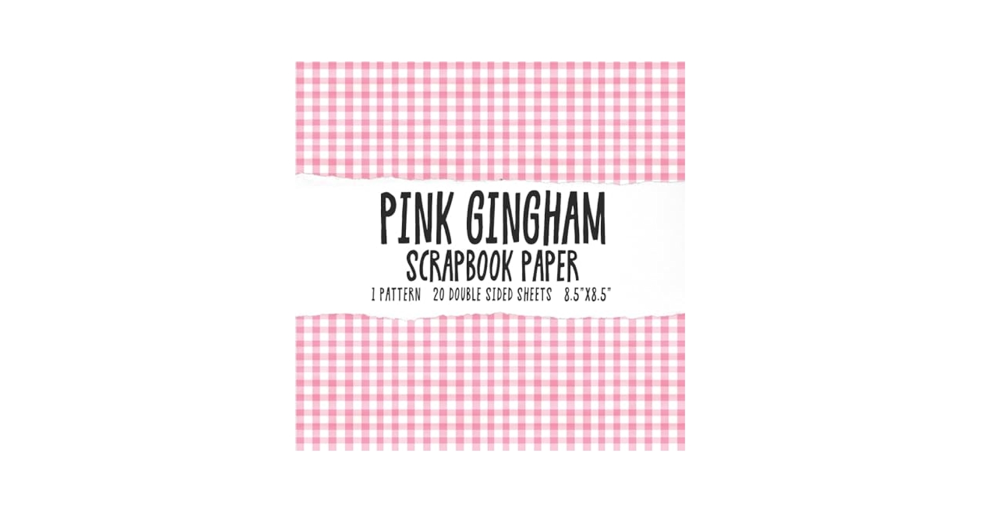 Pink Gingham Scrapbook Paper Cute Girly Pink Scrapbooking Paper Pad Checkered Pages For DIY Crafters Pink Gingham Scrapbook Paper Cute Girly Pink Scrapbooking Paper Pad Checkered Pages For DIY Crafters