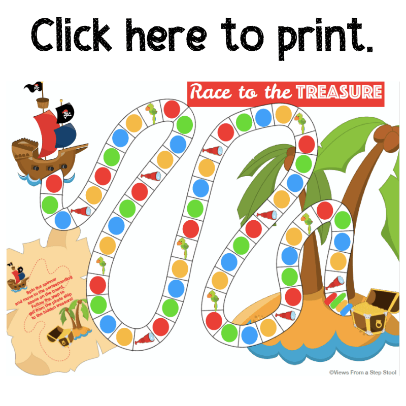 Pirate Board Game Free Printable Views From A Step Stool