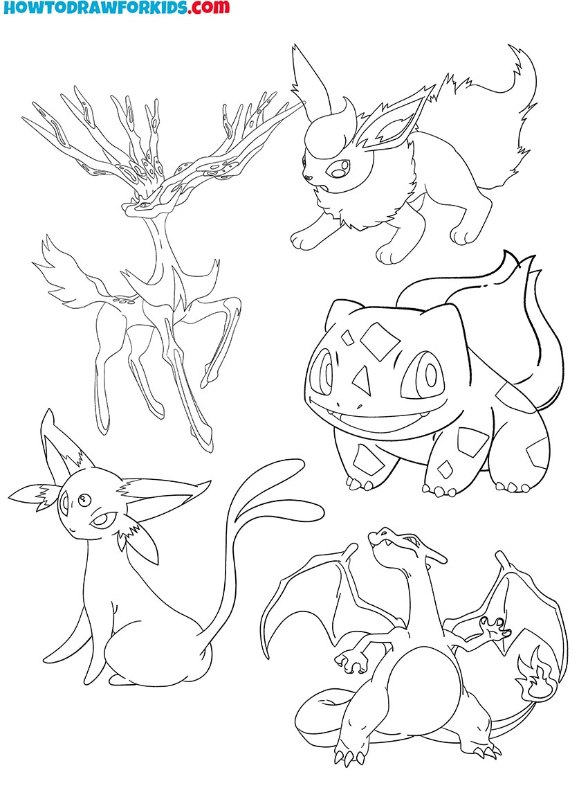pokemon printable coloring pages