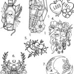 Pre cut Ready To Use Tattoo Stencils Set Of 4 Etsy