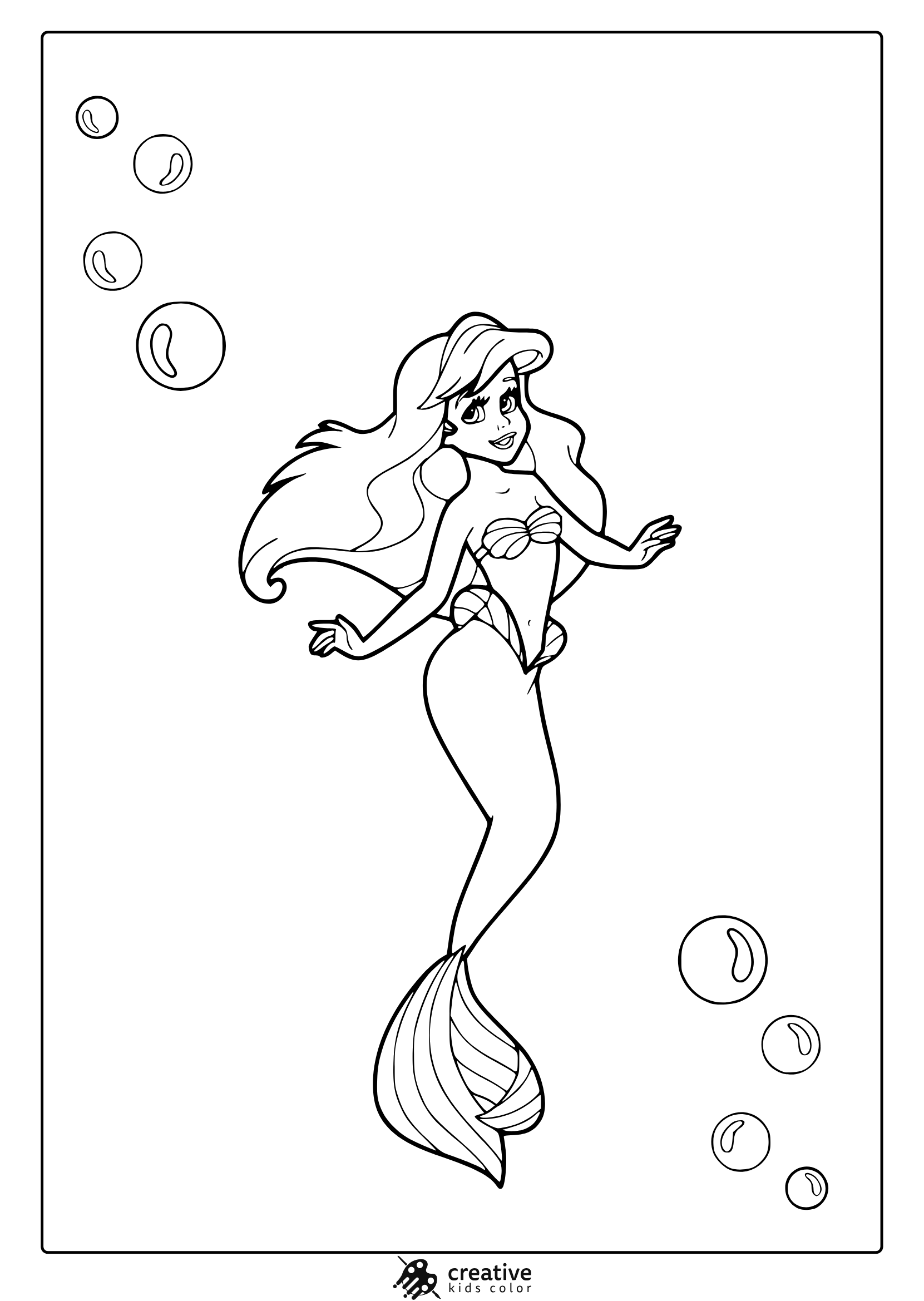 free printable princess mermaid