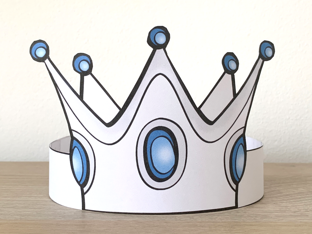 Princess Paper Silver Crown Printable Royal Costume Craft Activity Made By Teachers Princess Paper Silver Crown Printable Royal Costume Craft Activity Made By Teachers