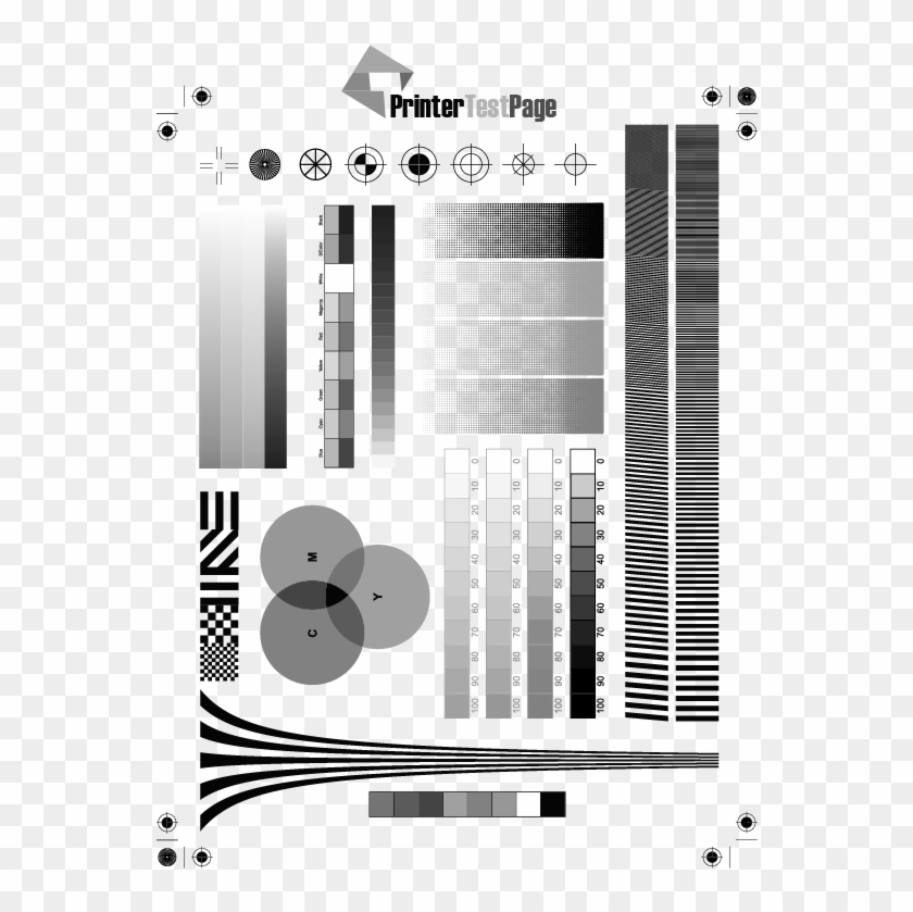 Print Color Or Black White Test Pages Printertestpage Printer 