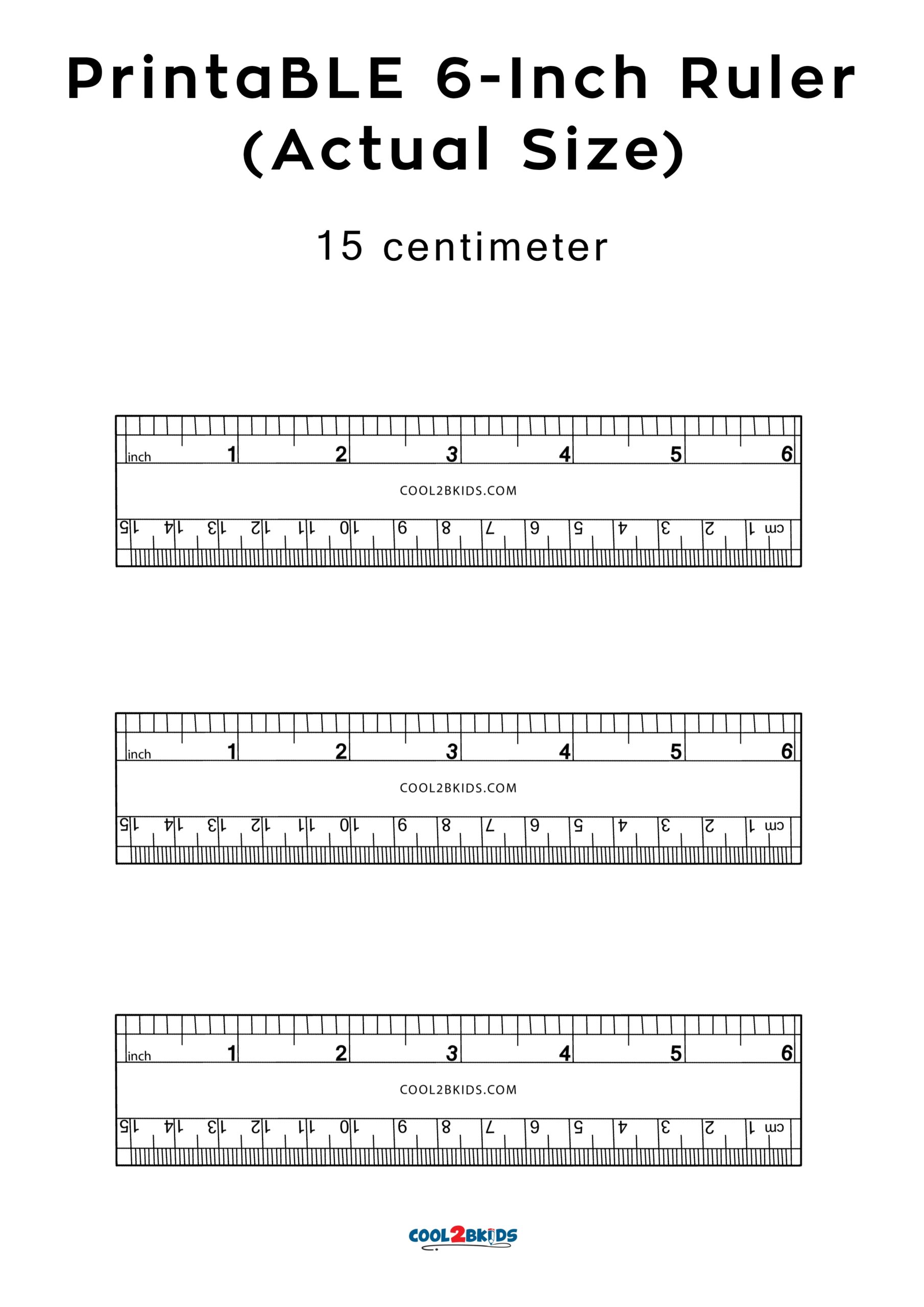 Printable 6 Inch Ruler Actual Size Printable 6 Inch Ruler Actual Size