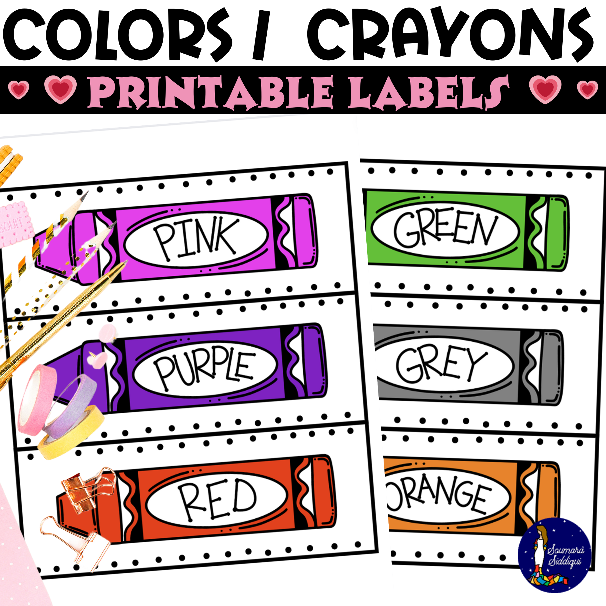 Printable Color Labels Made By Teachers