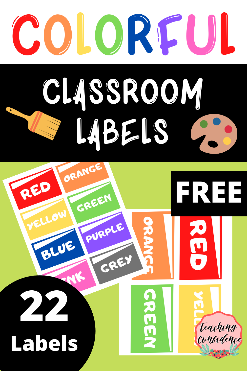 Printable Colored Labels Printable Party Favors