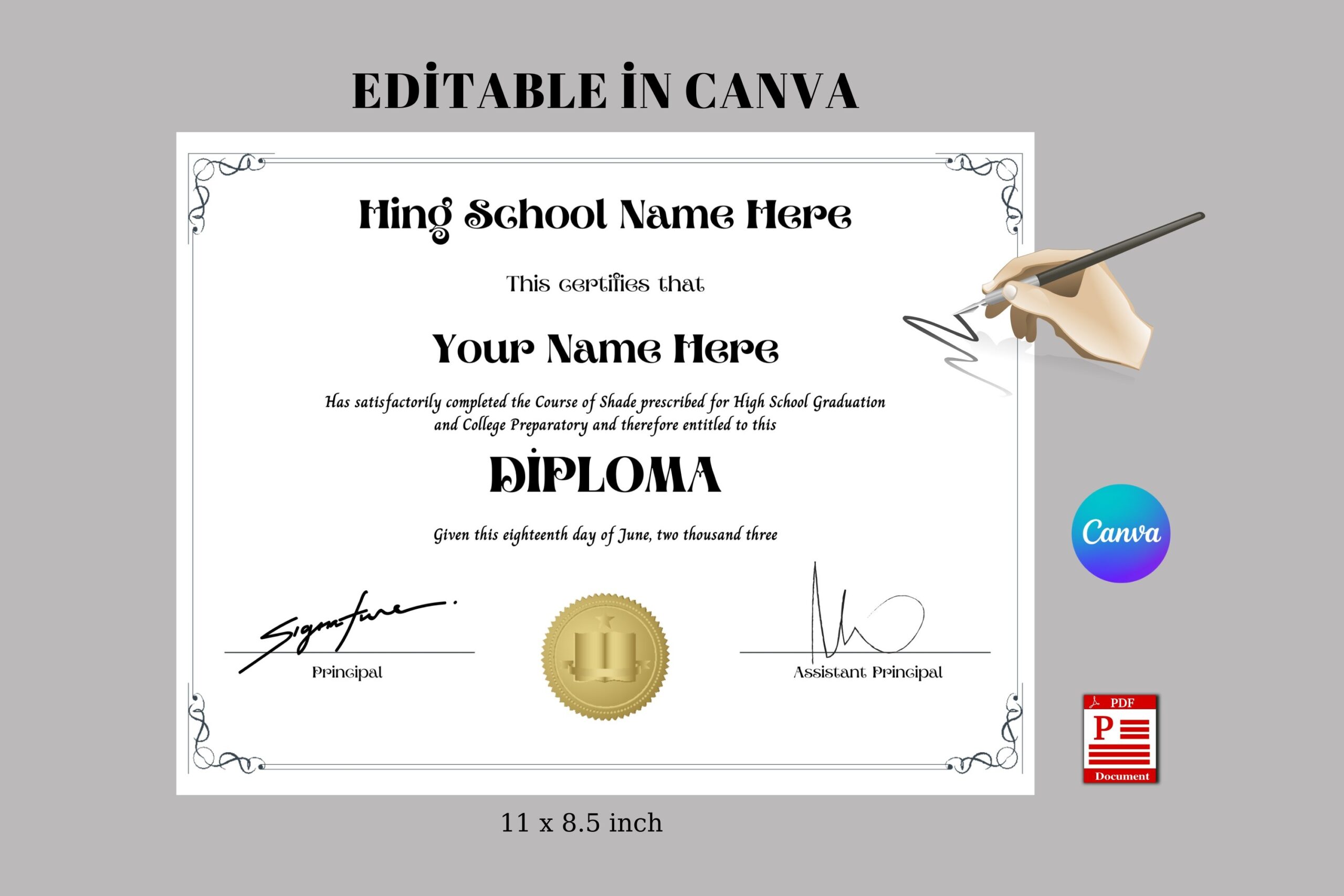 free printables diplomas